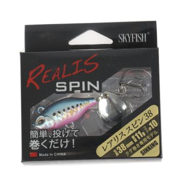 Тейл-спиннер SKYFISH "REALIS" SPIN 38 SW, 38мм, 11гр, цвет: 4#